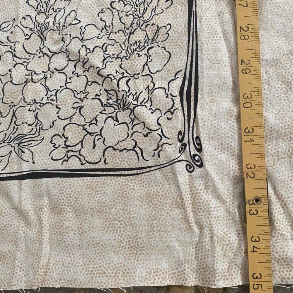 All NoveauF abric Panel By Kathy Hall Andover Fabrics Cream Cotton Sewing Crafts - Picture 8 of 10